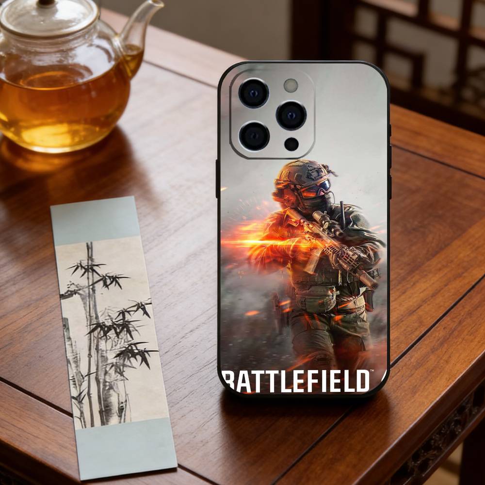 Battlefield 6 Phone Case For iPhone 17, 16,15,14,13,12,11 Plus,Pro Max, Others Soft Black Cover