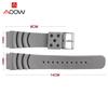 20mm 22mm silikonowy pasek sportowy nurkowanie wodoodporny pasek do zegarka gumowy pcv mężczyźni wymiana bransoletka z paskiem akcesoria do zegarków dla Seiko