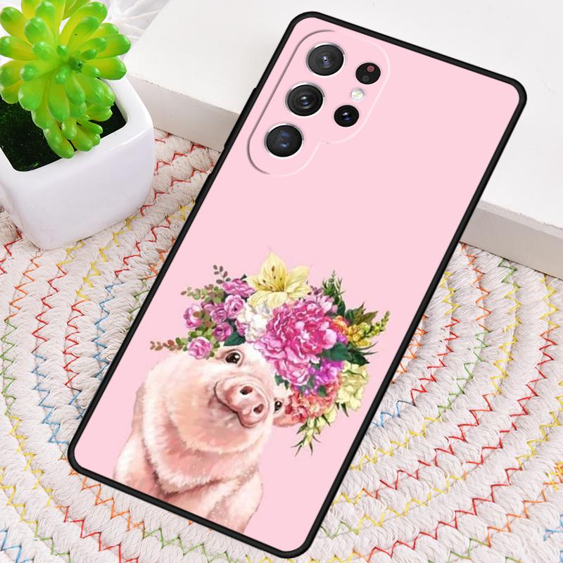 cute pig Phone Case for Samsung Galaxy note 10 pro S26 Ultra S23 S24 FE S25 S21 S22 PLUS shockproof Cove