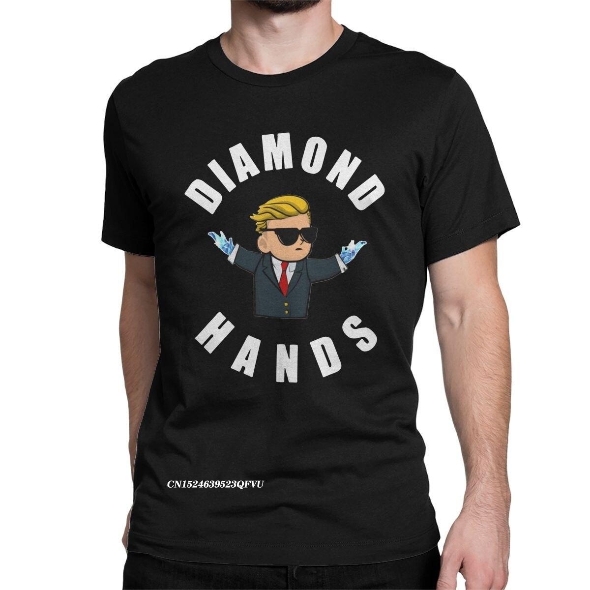 Leisure WSB Diamond Hands T-Shirts Men Gamestop Wallstreetbets GME T Shirts Stock Stonks Trader Meme T Shirts Party Tops S разноцветный