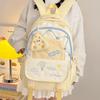 Schoolbag High-value Female High School Schoolbag Contrasting Colors Cute and Versatile New Backpack Large-capacity College Style Backpack