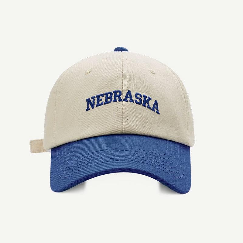 Padded Baseball Cap With Embroidered Lettering For Casual Outdoor Wear