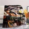 Anime Naruto pattern Flannel Blanket, High quality Comfortable for All Seasons, Home Decor, Warmth and Comfort, Perfect for Gifts.