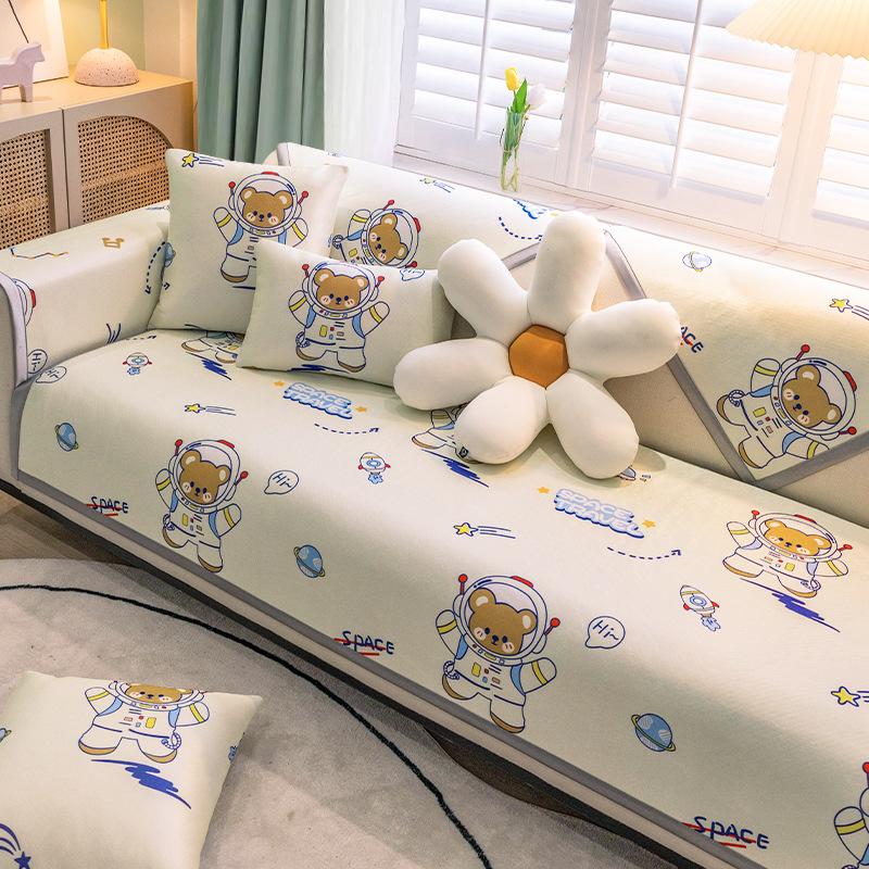 Ice Silk Sofa Cushion Summer Summer Summer Summer Summer Mat Seat Cushion New Ins Style Non-Slip Sofa Cover Cover Cloth