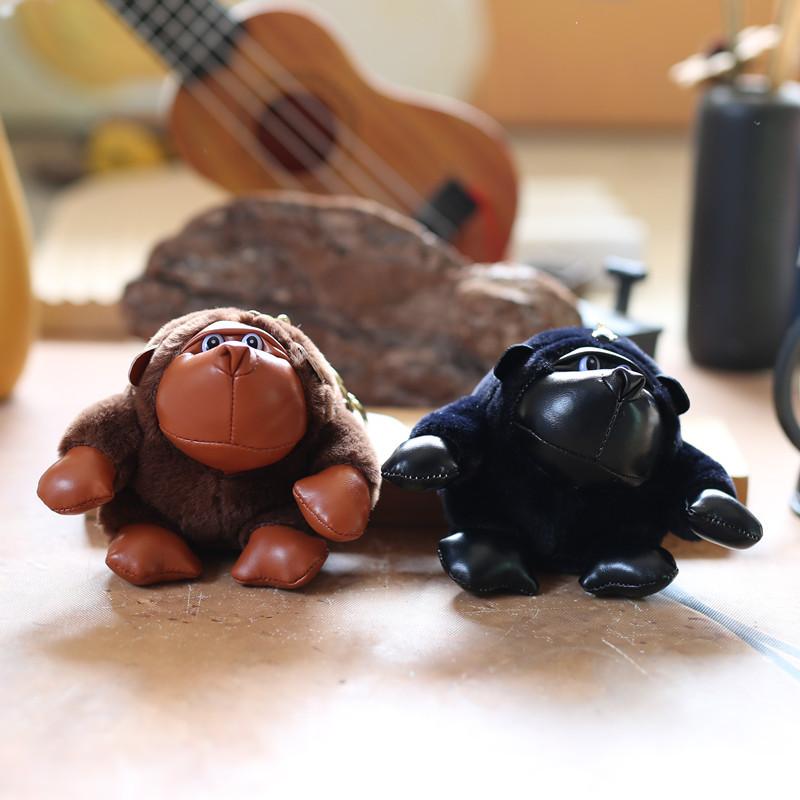 Cute Chimpanzee Pendant Plush Toy Doll Little Monkey Bag Hanging Keychain Doll Doll