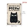 Metal Wall Art Funny Cat Tin Sign Retro Home Decoration JOOM2025