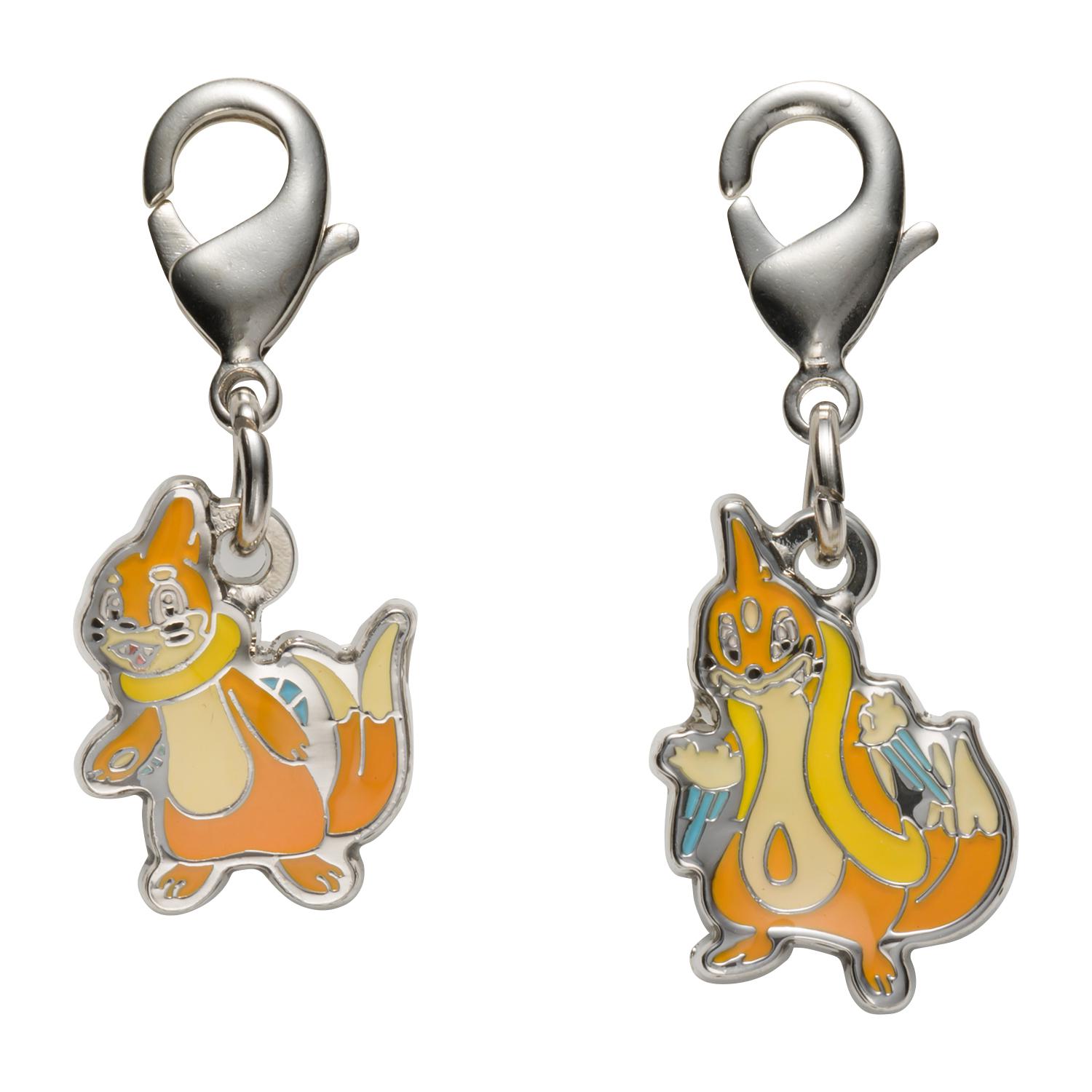 [Pokemon] Pokemon Center National Pokedex Metal Charm - Buizel (#418) & Floatzel (#419)