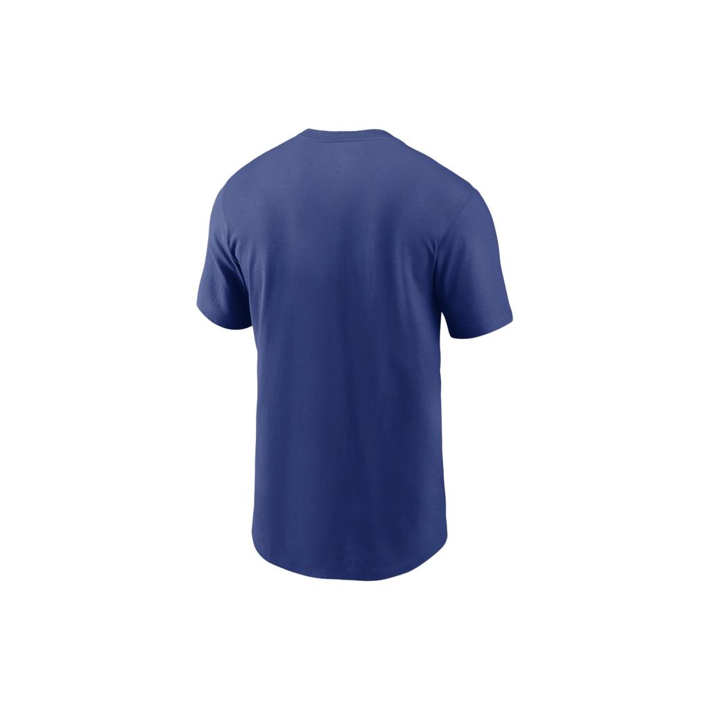 Nike X MLB Collaboration Letter Logo Print Round Neck Short Sleeve T-Shirt Men Tops Blue N1994EWKB-UTY