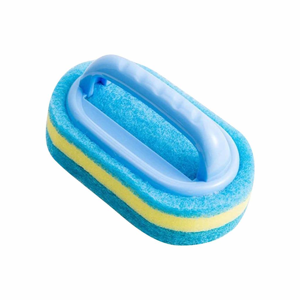 Flexible Plastic Sponge Cleaning Fibre Cotton Bathroom Bathtub Brush With Handle