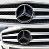 ABS Car Front Grille Badge Decal Cover Emblem For Mercedes Benz W204 W205 W210 W211 W212 W213 C E Class GLA GLK ML GLC GLE