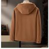 Autumn Winter Fashion Fleece Thick Warm Hooded Coat Men's Casual Loose Comfortable Jacket