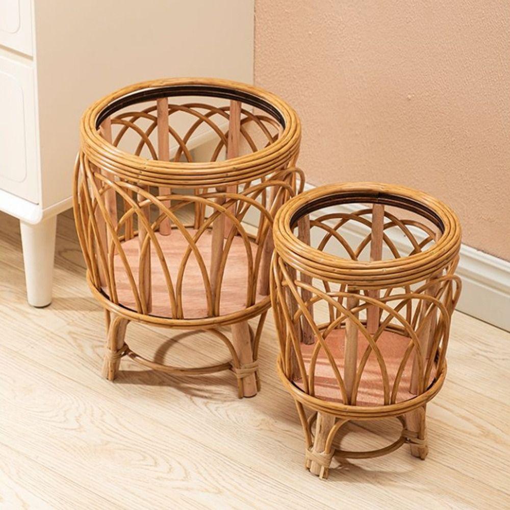 With Legs Flower Stand Plaited Flower Pot Shelf High Value Flower Basket