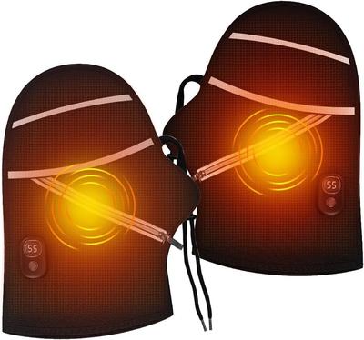 OBEST Elektrisch Beheizbare Lenkerabdeckung für Motorräder und Intelligente Plüsch-PI-Heizung 4000mAh Lange Akkulaufzeit Nachtreflektierend Perfekt für Outdoor und