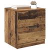 Nightstand Set of 2 Reclaimed Wood Look 45 X 39 X 50 Cm Engineered Wood
