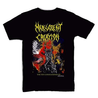 Malevolent Creation The Ten Commandments T-Shirt Tops Tee Adult Tee Gift S-4XL