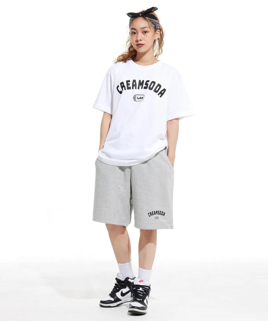 CREAM SODA LAB [2Pack] Ozzy Acro Logo Short Sleeve T-Shirt White (Black) Black (White)