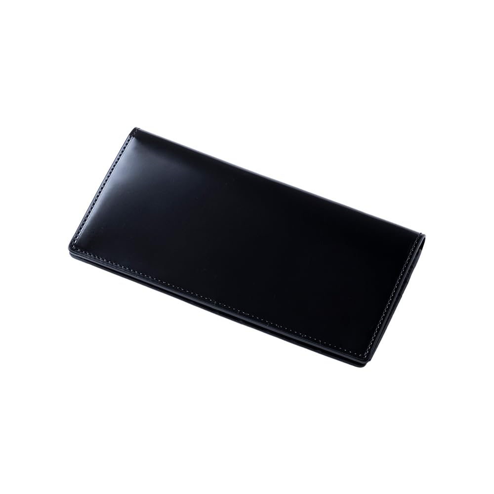 

Кошелек мужской Flying Horse Long из натуральной кожи кордован лошадиного происхождения, сделано в Японии, (черный) чёрный