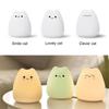 7 Colors Led Night Light Touch-sensor-night-light Rgb Silicone Baby Kids Sleeping Indoor Sensor Cute Silicon Cat Lamp Kid Lights