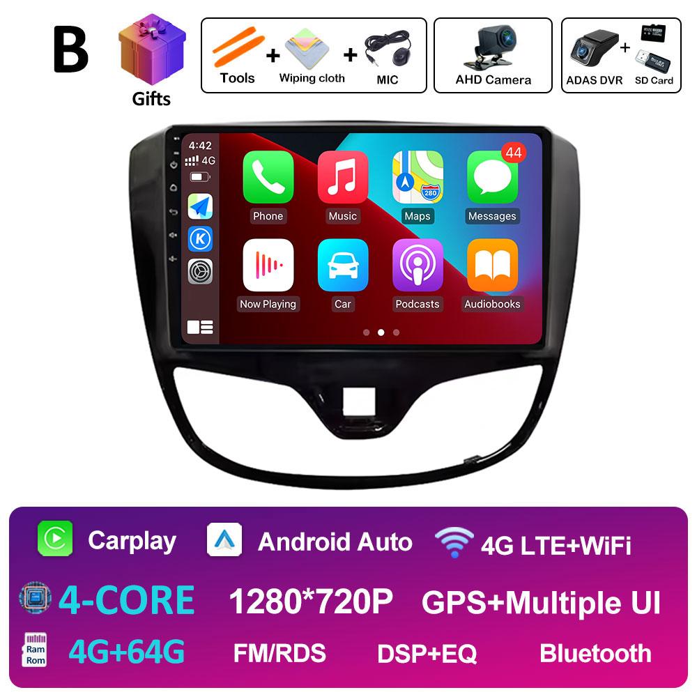 Intelligent System Wireless Carplay For Opel Karl Vinfast Fadil 2017 2018 2019 2020 DSP Stereo Android 14 Cooling fan Auto Tools
