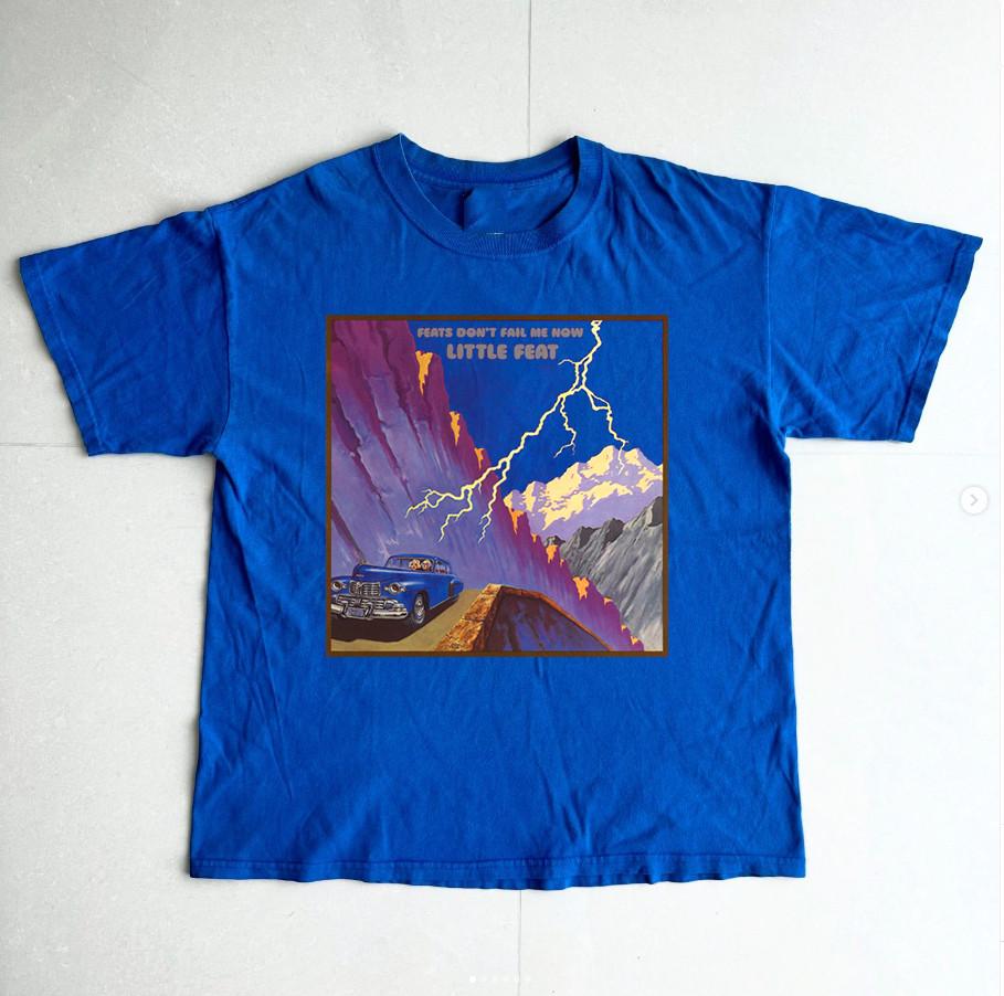 Little Feat band Feats Don t Fail Me Now Blue T Shirt Size S-5XL S разноцветный