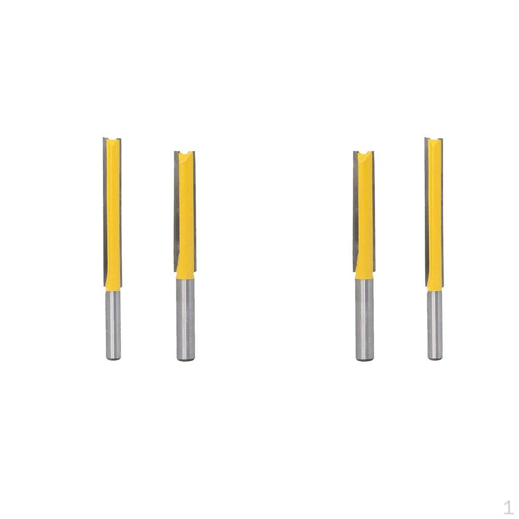 

4 шт. Длинная прямая фреза по дереву, пазовая обрезная 50,8 мм