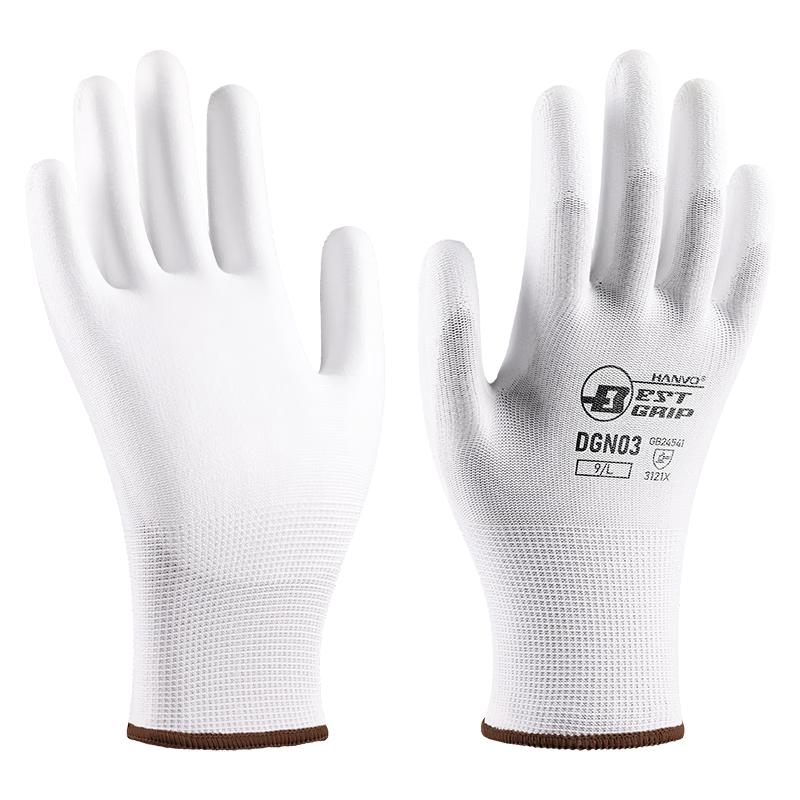 HengHui PU Coated Anti-Slip Work Gloves