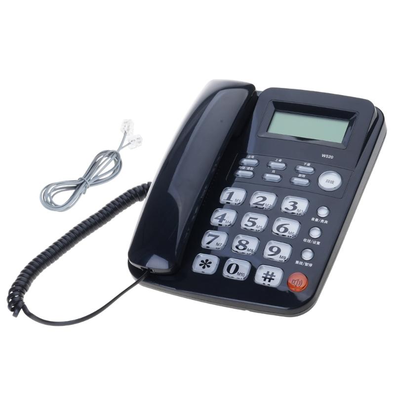 Office Desk Phone With Caller Display Easy Calling Speakerphone Lightweighted Plastic Construction