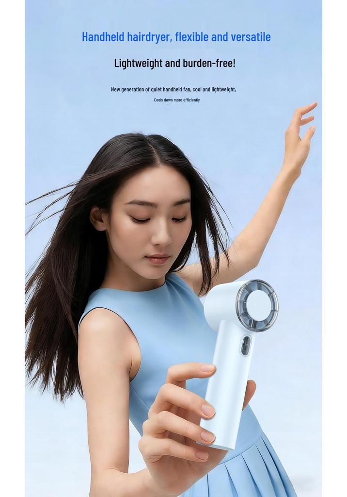 T360 Mini Portable Handheld Fan with Ultra-Long Battery & High-Speed Turbo