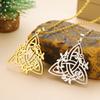 Dawapara Dreifaltigkeitsknoten Triquetra Halskette Kranz Keltischer Knoten Glücksbringer Edelstahl Schmuck Neujahrsgeschenk