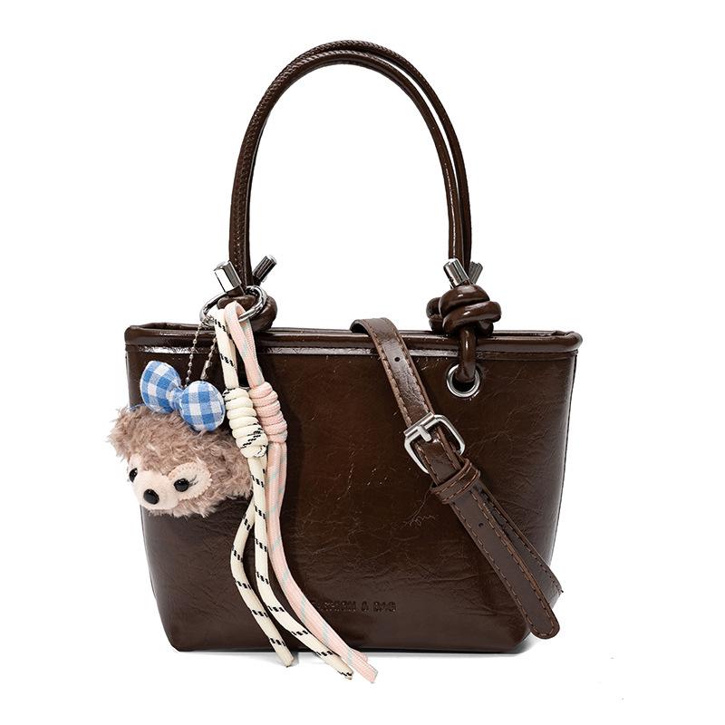 Wszechstronna Błyszcząca Miękka Skóra Przenośna Torba Wiaderko Damska Nowa Moda i Rekreacja Dojazdy na Ramię Listonoszka