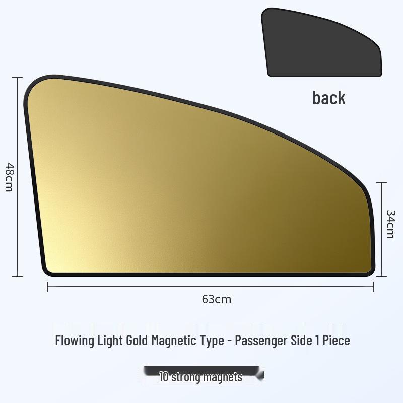 Parasol Magnético para Coche Plata Titanio - Protección Solar de Verano y Protección Total contra la Luz.