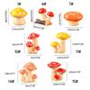 Miniature Resin Mushroom Figurine Household Mini Resin Statue Decorative Ornaments for Indoor Outdoor GardenDrop Ship