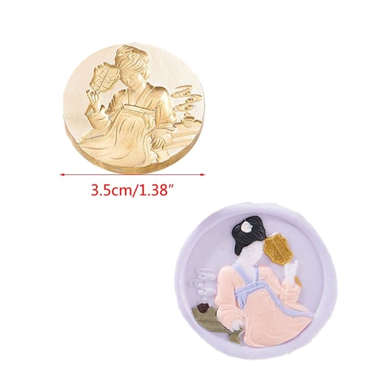 Emboss Wax Seal Stamp Head Removable Sealing Brass Stamp Head for Gifts Envelopes Invitations Greeting Cards Decorations
