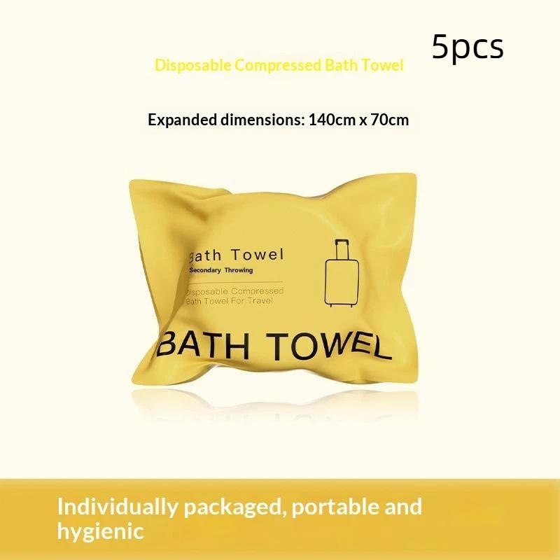 Large Disposable Bath Towel 140*70Cm Compressed Towel Travel Quick-Drying Towel Travel Essential Towel 2/5Pcs