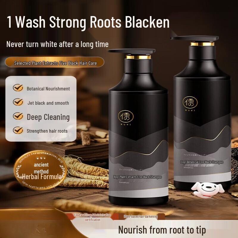 RUYI Fo-ti & Black Reishi Anti-Hair Loss Oil Control Shampoo
