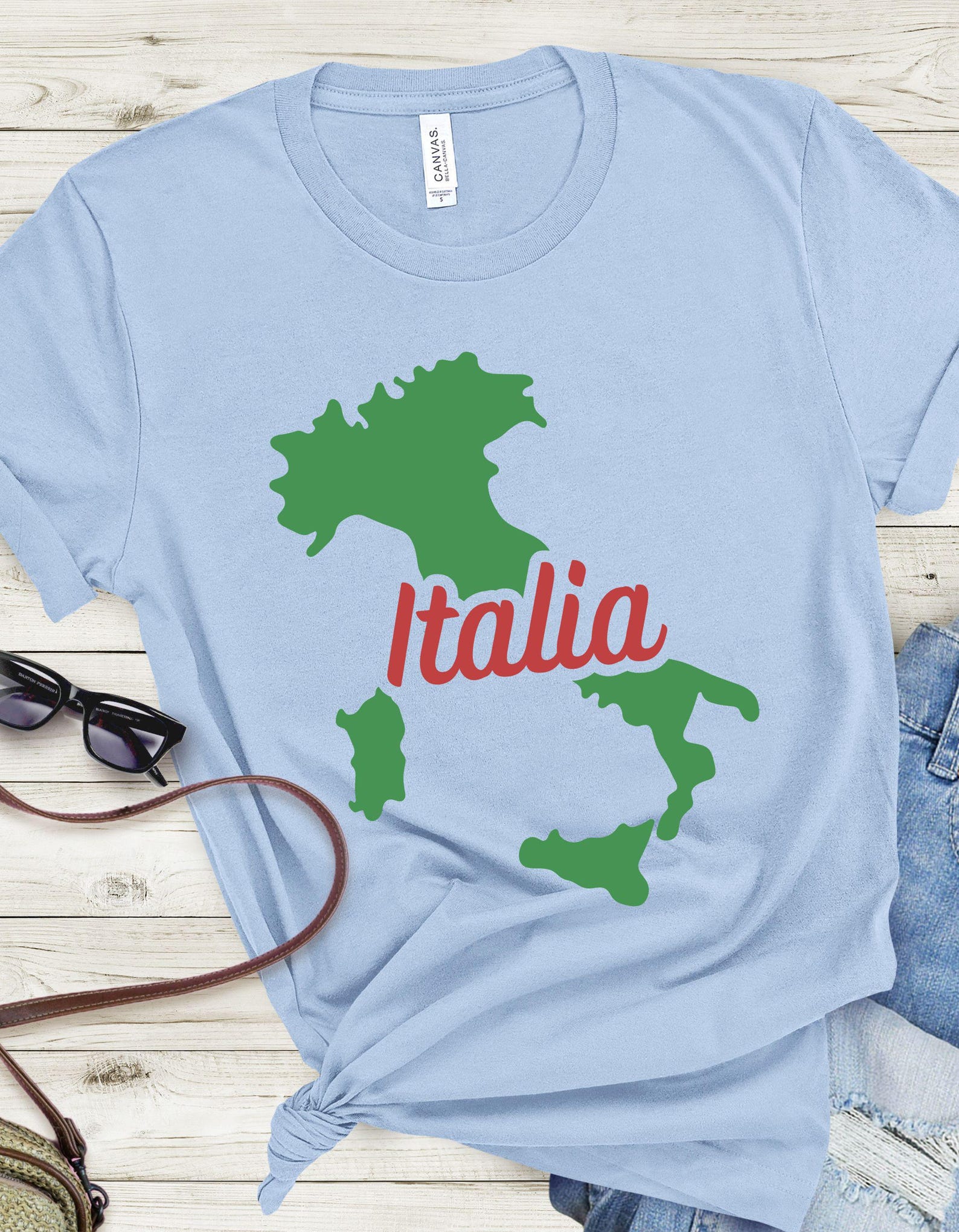 Italy Map Unisex Tee, Italia Vacation, Travel Shirt, Casual wear, Explore Italy, Italian Lover Gift, Traveler s T-shirt L