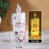 Versatile Christmas Electronic LED Candle Crystal Lamp Decorative PP Material Holiday Xmas Decor Battery Operated Nightlight