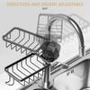 Bathroom Faucet Storage Rack Shower Shampoo Soap Holder Adjustable Kitchen Sink Rag Sponge Drain Rack Bathroom Accessories