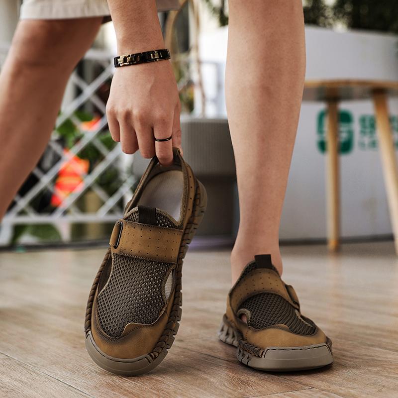 Zomer Heren Mesh Wandelschoenen Ademend Holle Outdoor Sneakers Klimschoenen Heren Sport Antislip Schoenen