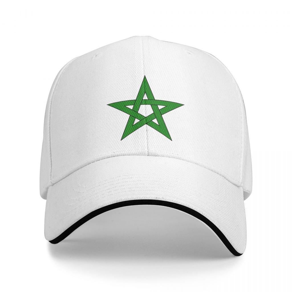 Morocco Flag Washed Unisex's Baseball Cap Outdoor Trucker Snapback Caps Dad Hat Golf Hats