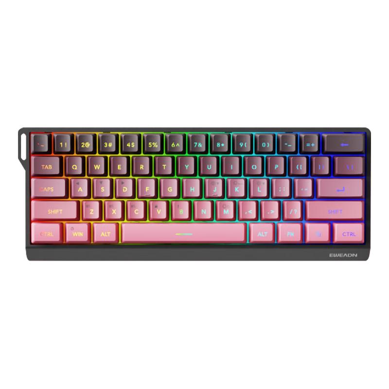 EWEADN F61 Wireless Keyboard Wired Bluetooth