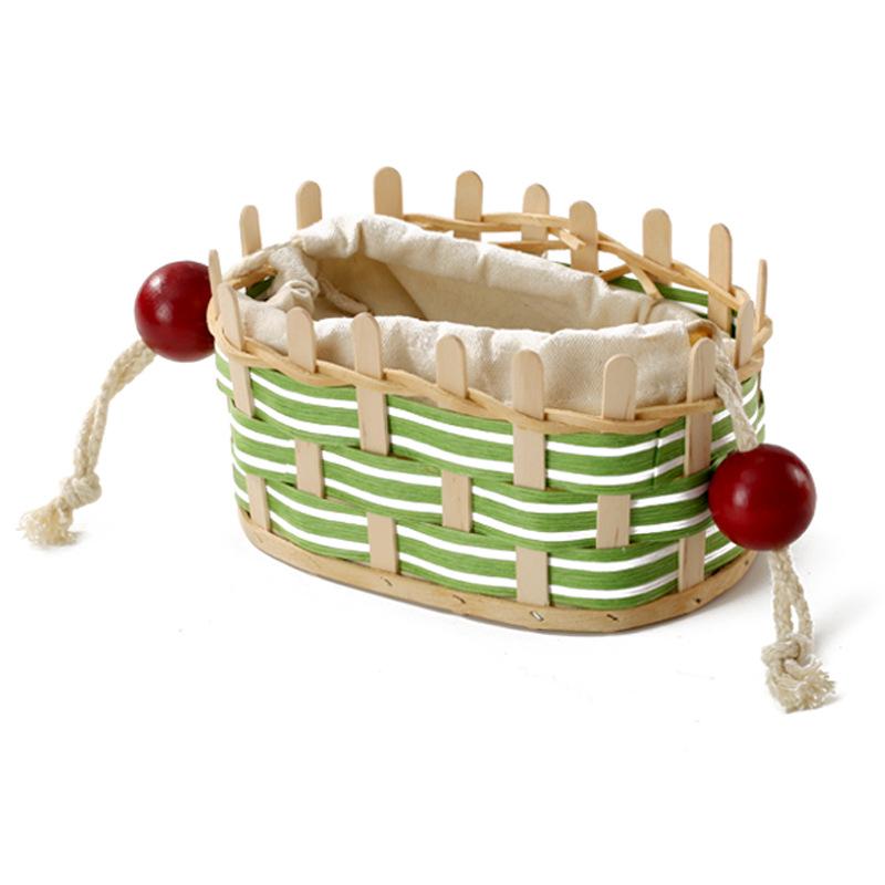 Woven Drawstring Tissue Box, A Creative and Simple Desktop Storage Box for Home Living Room