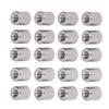 20PCS Cylindrical Coupling Nuts 304 Stainless Steel M6 Female Thread Round Connector Nuts