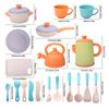 Pretend Play Kitchen Set for Kids Ages Educational Toy with Pots and Afternoon Tea A great gift for boys and Perfect for 2-3, Cookware, & Pans,
