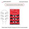 Universal Silver Folk Guitar Tuning Pegs, Knobs & String Winder Tool - Fully Enclosed Electric Guitar Tuning Accessories
