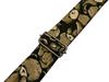 Spice Note Guitar Printing Fabric Made in Length Teddy Strap, Series, Japan, 820mm-1450mm, ver.2.0 (ES-PP50NTB/BRN)