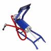 Step On Air Pump Floor Foot Pump Single Cylinder with Pressure Gauge for Tires Balls Rubber Boats Airbeds Blue