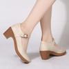 Mid-heel Soft-soled Dance Shoes for Women, Middle-aged and Elderly Mothers, Soft, Comfortable, Wear-resistant and Versatile High Heels
