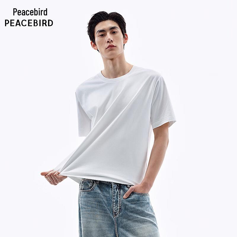 PEACEBIRD Men s Cool-Touch Antibacterial Heavyweight T-Shirt M