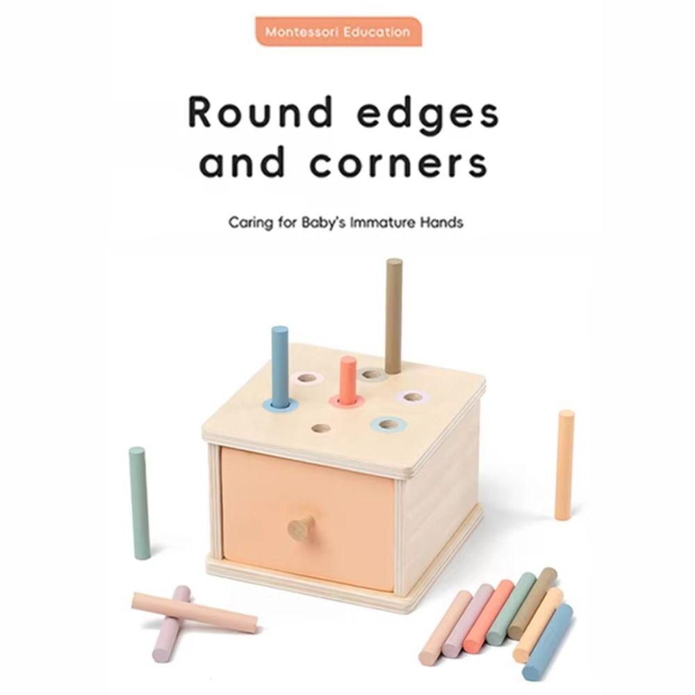 Shape Matching Montessori Wooden Toy Wooden Early Education Box  Teaching Aid
